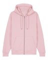 Heren Hooded Stanley Stella Cultivator 2.0 Full Zip Coton Pink